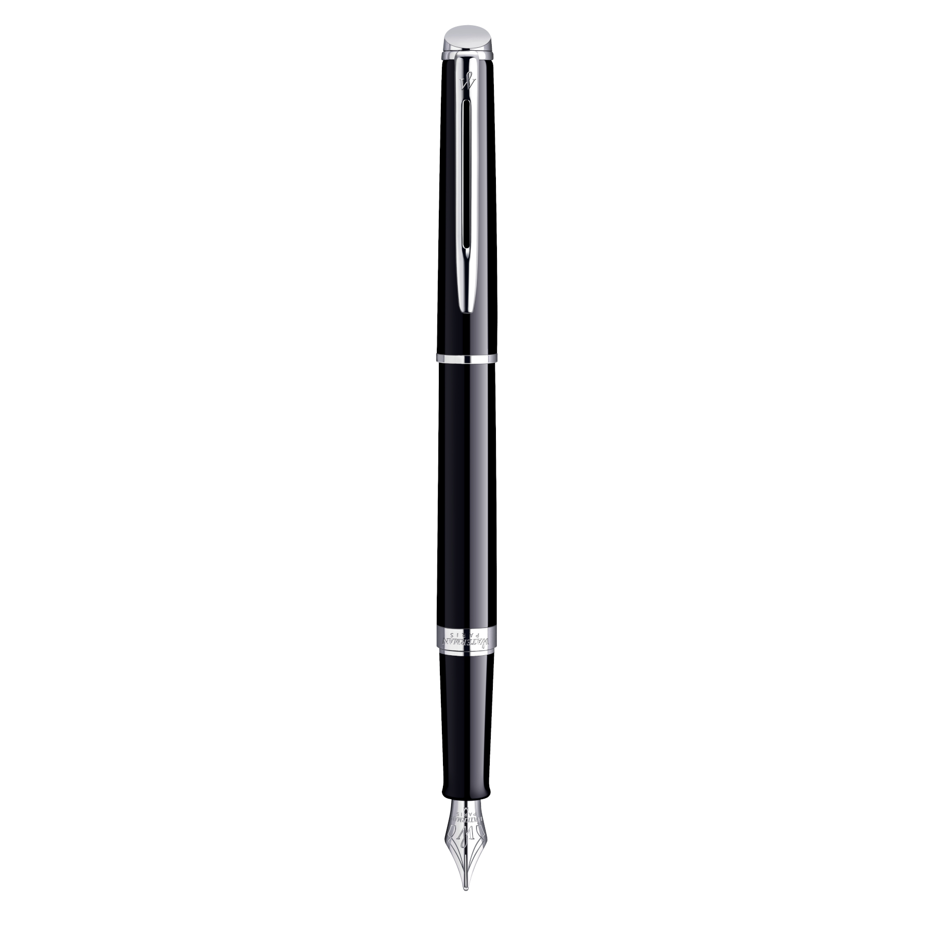 stylo plume a cartouche waterman en resine noire